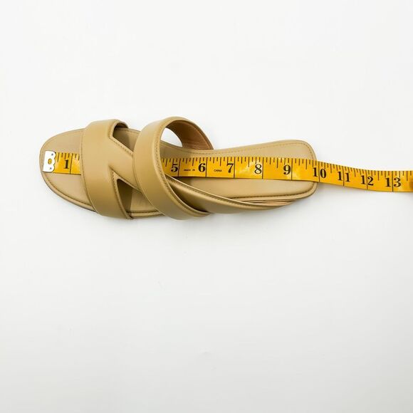 Bottega Veneta Neutral Leather Slides Sandals Flats EU 38 US 8 - Picture 9 of 11